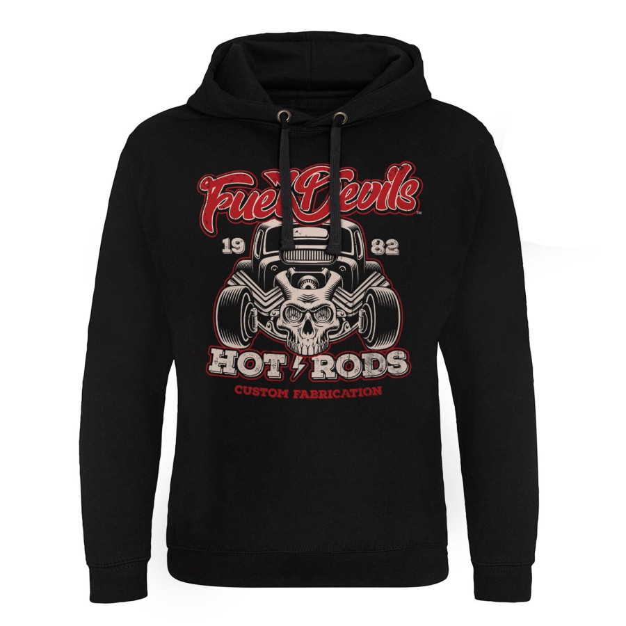 Mann Shirtstore | Fuel Devils Hot Rod Fabrication Epic Hoodie Black
