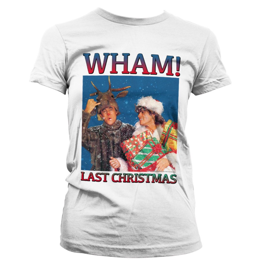 Kvinna Shirtstore | Wham - Last Christmas Girly Tee White
