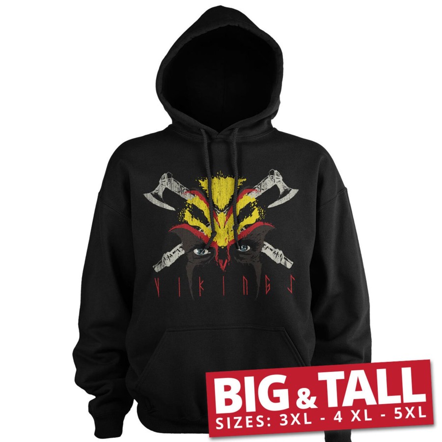 Mann Shirtstore | Vikings Eyes Big & Tall Hoodie Black