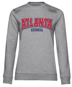 Kvinna Shirtstore | Atlanta - Georgia Girly Sweatshirt Heathergrey