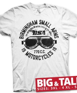 Mann Shirtstore | Birmingham Small Arms Goggles Big & Tall T-Shirt White