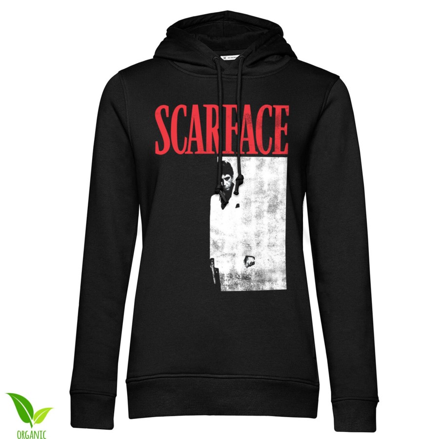 Kvinna Shirtstore | Scarface Poster Girls Hoodie Black