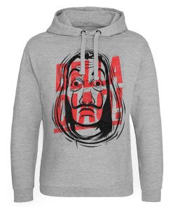Mann Shirtstore | Masked Bella Ciao Epic Hoodie Heather-Grey