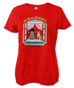 Kvinna Shirtstore | So Many Dipshits Girly Tee Red
