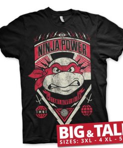 Mann Shirtstore | Tmnt Ninja Power Big & Tall T-Shirt Black