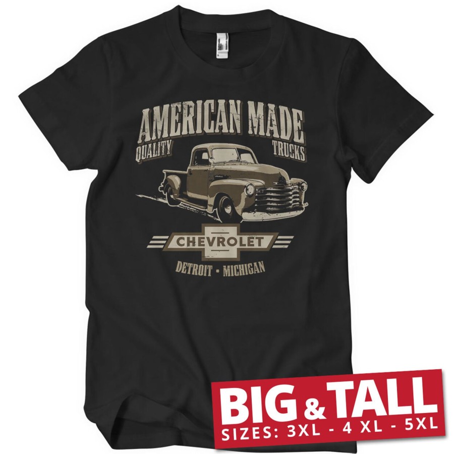 Mann Shirtstore | American Made Quality Trucks Big & Tall T-Shirt Black