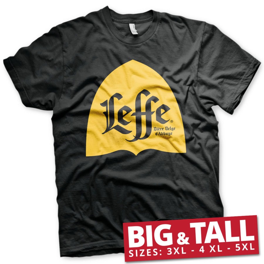 Mann Shirtstore | Leffe Alcove Logo Big & Tall T-Shirt Black