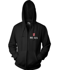 Mann Shirtstore | Beck'S Shield Zipped Hoodie Black