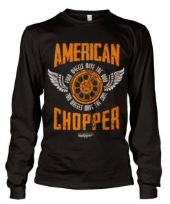 Mann Shirtstore | American Chopper - Two Wheels Long Sleeve Tee Black