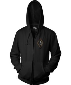 Mann Shirtstore | Zz Top - Pinstripe Eliminator 83 Zipped Hoodie Black