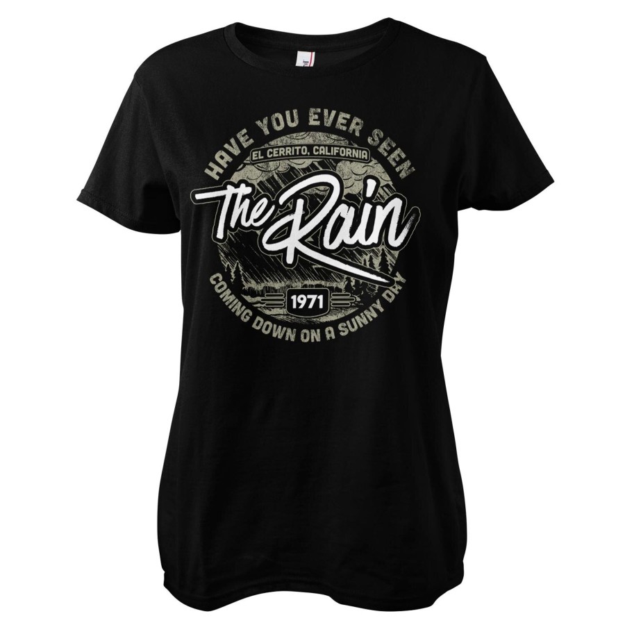 Kvinna Shirtstore | Have You Ever Seen The Rain Girly Tee Black