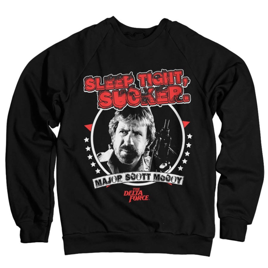 Mann Shirtstore | Chuck Norris - Sleep Tight, Sucker Sweatshirt Black
