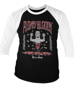 Mann Shirtstore | Floaty Bloody Man Baseball 3/4 Sleeve Tee Whiteblack