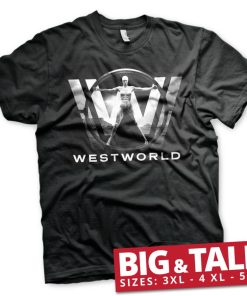 Mann Shirtstore | Westworld Poster Big & Tall T-Shirt Black
