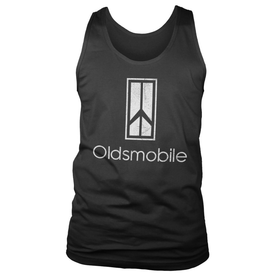 Mann Shirtstore | Oldsmobile Washed Logo Tank Top Black