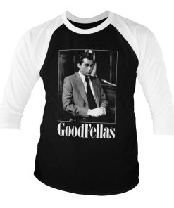 Mann Shirtstore | Goodfellas - Hill In Court Baseball 3/4 Sleeve Tee Whiteblack