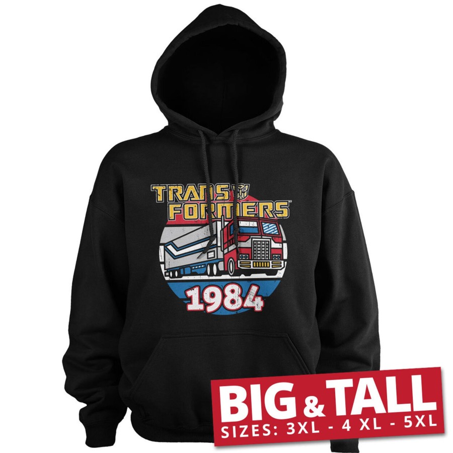 Mann Shirtstore | Optimus Prime Of 1984 Big & Tall Hoodie Black