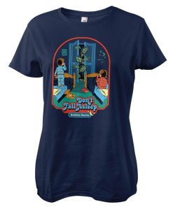 Kvinna Shirtstore | Don'T Fall Asleep Girly Tee Navy