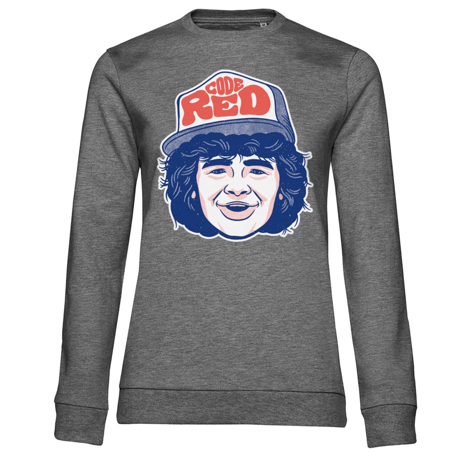 Kvinna Shirtstore | Dustin Code Red Girly Sweatshirt