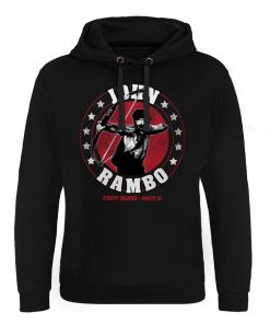 Mann Shirtstore | John Rambo Bow Epic Hoodie Black