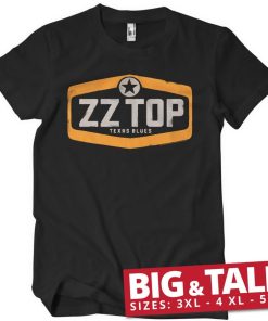 Mann Shirtstore | Zz Top - Texas Blues Big & Tall T-Shirt Black