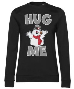 Kvinna Shirtstore | Frosty The Snowman - Hug Me Girls Sweatshirt Black