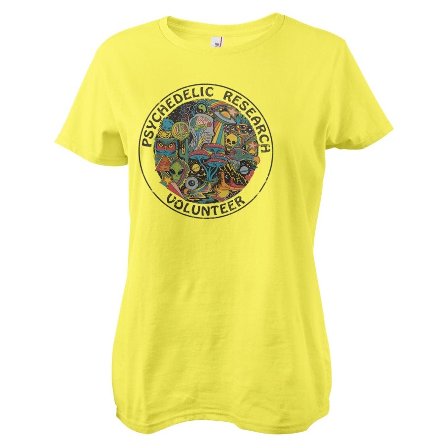 Kvinna Shirtstore | Psychedelic Research Volunteer Girly Tee