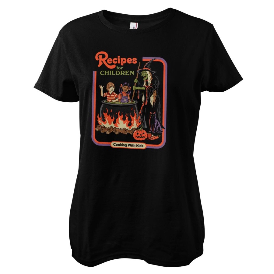 Kvinna Shirtstore | Recipes For Children Girly Tee Black