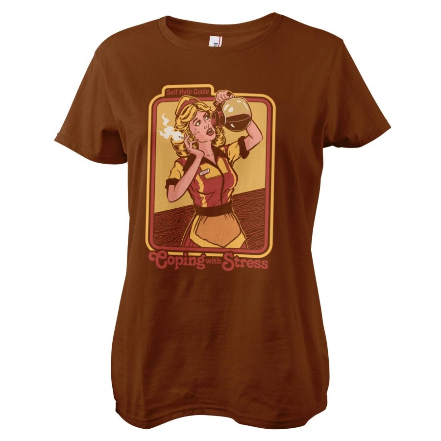 Kvinna Shirtstore | Coping With Stress Girly Tee