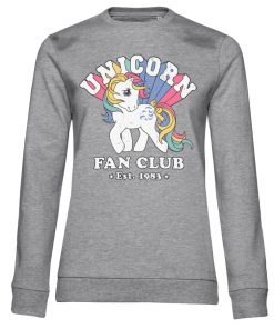 Kvinna Shirtstore | Unicorn Fan Club Girly Sweatshirt Heathergrey
