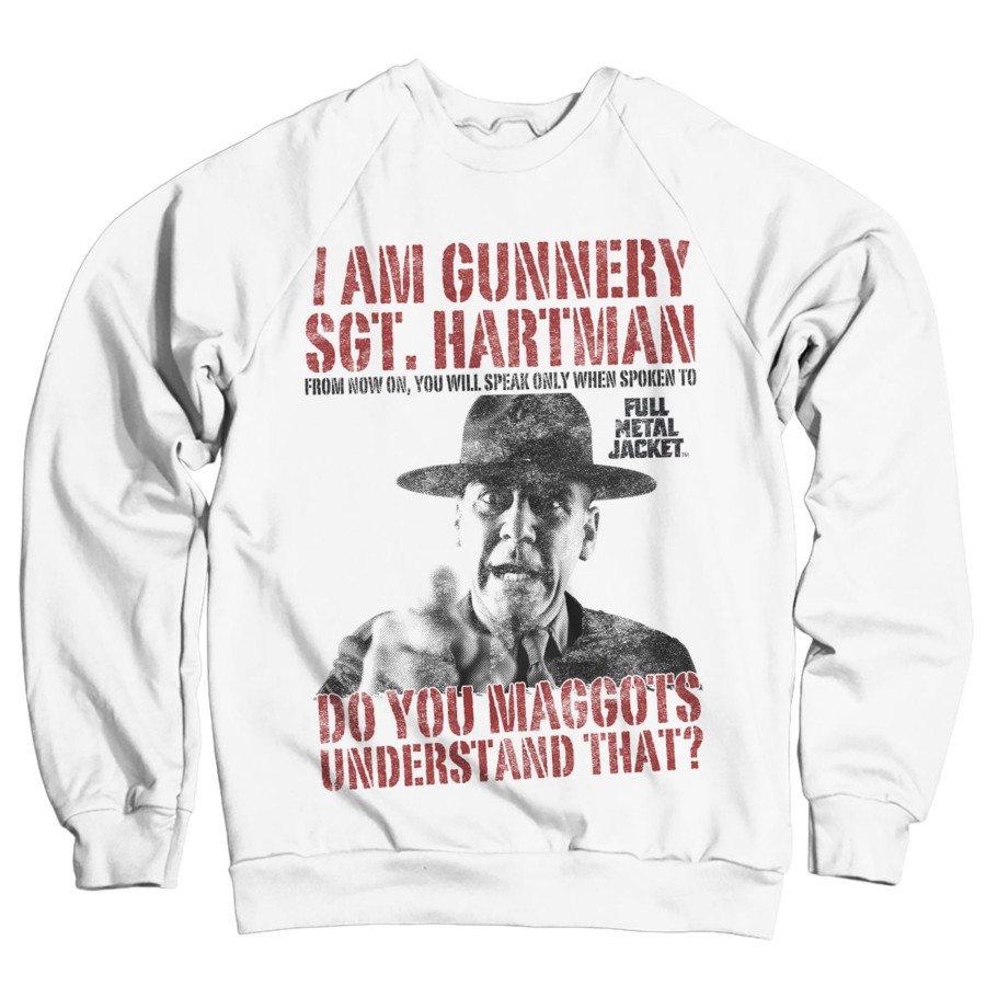 Mann Shirtstore | Full Metal Jacket - Sgt. Hartman Sweatshirt White