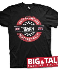 Mann Shirtstore | B.S.A. - Made In England Big & Tall T-Shirt Black