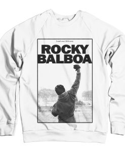 Mann Shirtstore | Rocky Balboa - It Ain'T Over Sweatshirt White