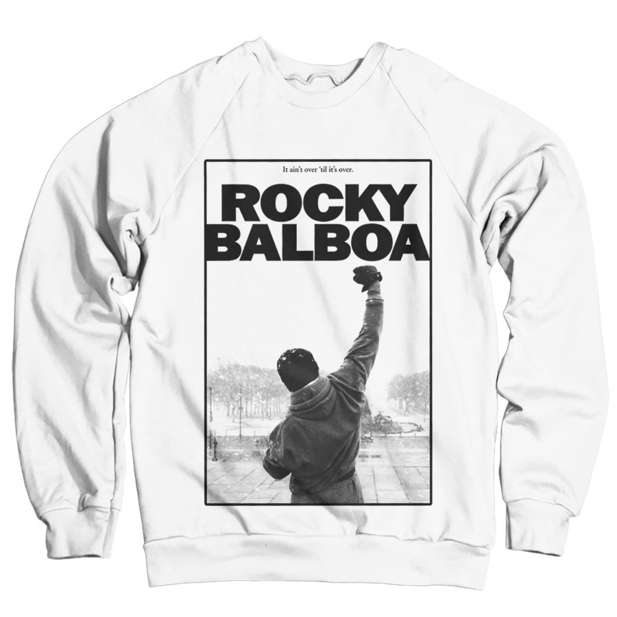 Mann Shirtstore | Rocky Balboa - It Ain'T Over Sweatshirt White