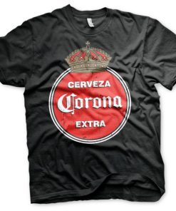 Mann Shirtstore | Corona Extra Retro Logo T-Shirt Black