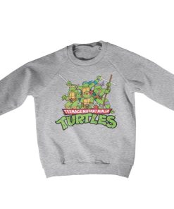 Barn Shirtstore | Teeange Mutant Ninja Turtles Distressed Group Kids Sweatshirt