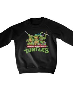 Barn Shirtstore | Teeange Mutant Ninja Turtles Distressed Group Kids Sweatshirt