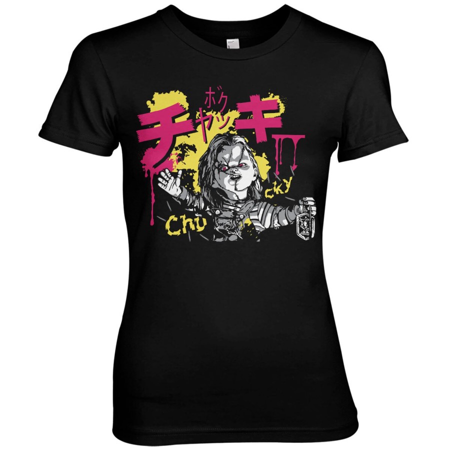 Kvinna Shirtstore | Chucky Graffiti Girly Tee Black