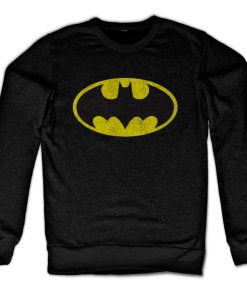 Mann Shirtstore | Batman Distressed Logo Sweatshirt Black