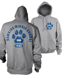 Mann Shirtstore | Hawkins Middle School Cubs Hoodie Heathergrey