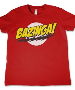 Barn Shirtstore | Bazinga Super Logo Kids T-Shirt Red