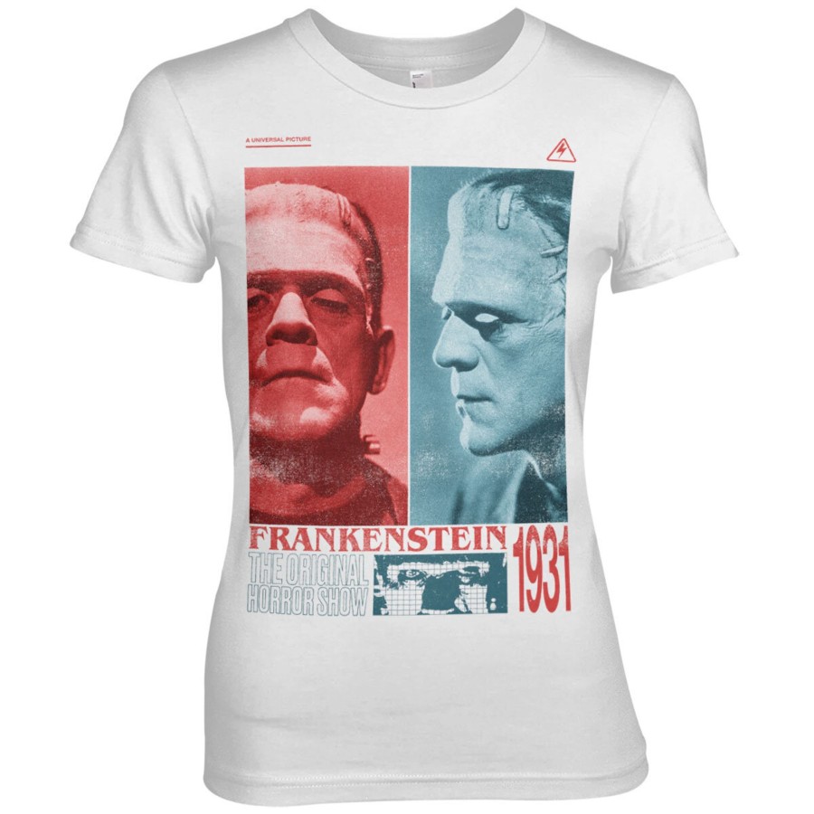 Kvinna Shirtstore | Frankenstein - Horror Show Girly Tee White