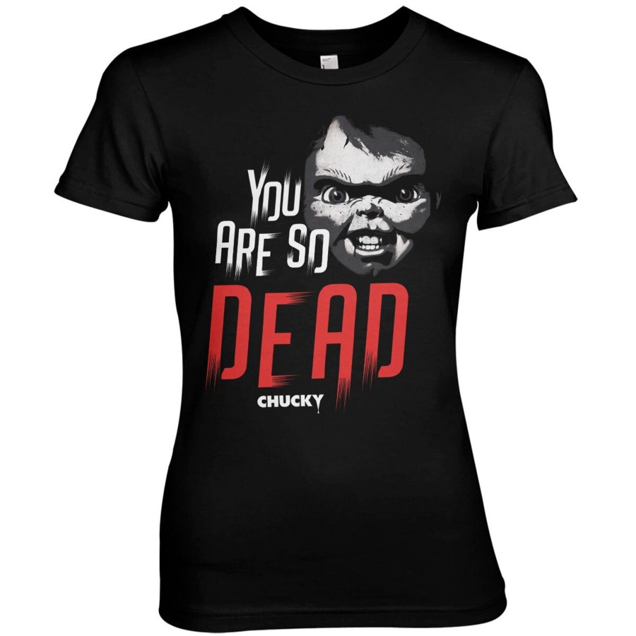 Kvinna Shirtstore | Chucky - You Are So Dead Girly Tee Black