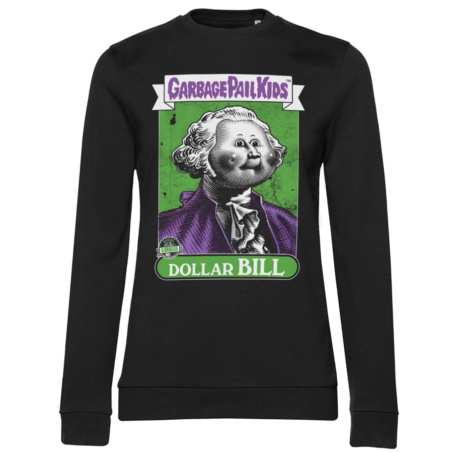 Kvinna Shirtstore | Dollar Bill Girly Sweatshirt Black