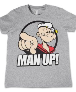 Barn Shirtstore | Popeye - Man Up! Kids T-Shirt