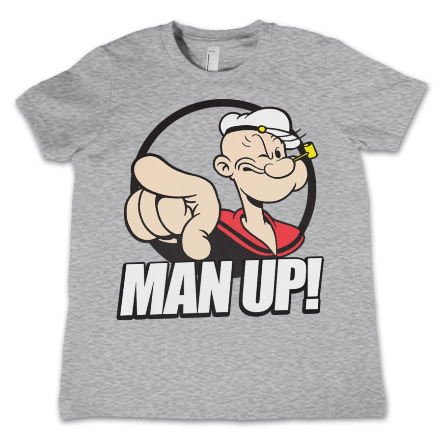 Barn Shirtstore | Popeye - Man Up! Kids T-Shirt