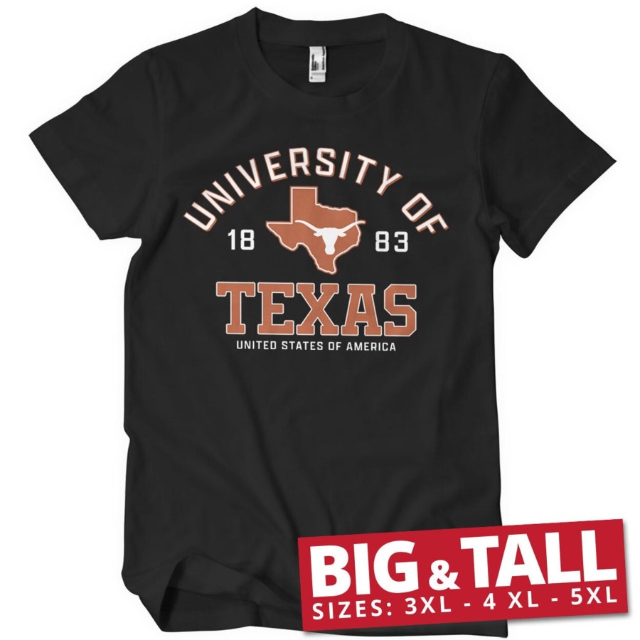 Mann Shirtstore | University Of Texas Big & Tall T-Shirt Black