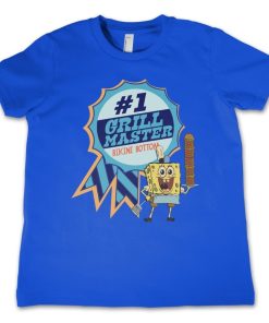 Barn Shirtstore | Bikini Bottom Grill Master Kids T-Shirt Blue