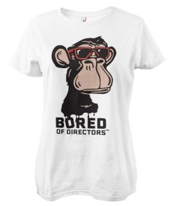 Kvinna Shirtstore | Bored Of Directors Logo Girly Tee White