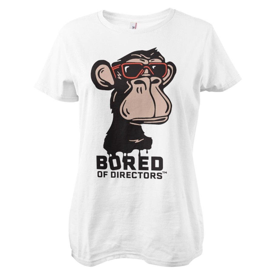Kvinna Shirtstore | Bored Of Directors Logo Girly Tee White